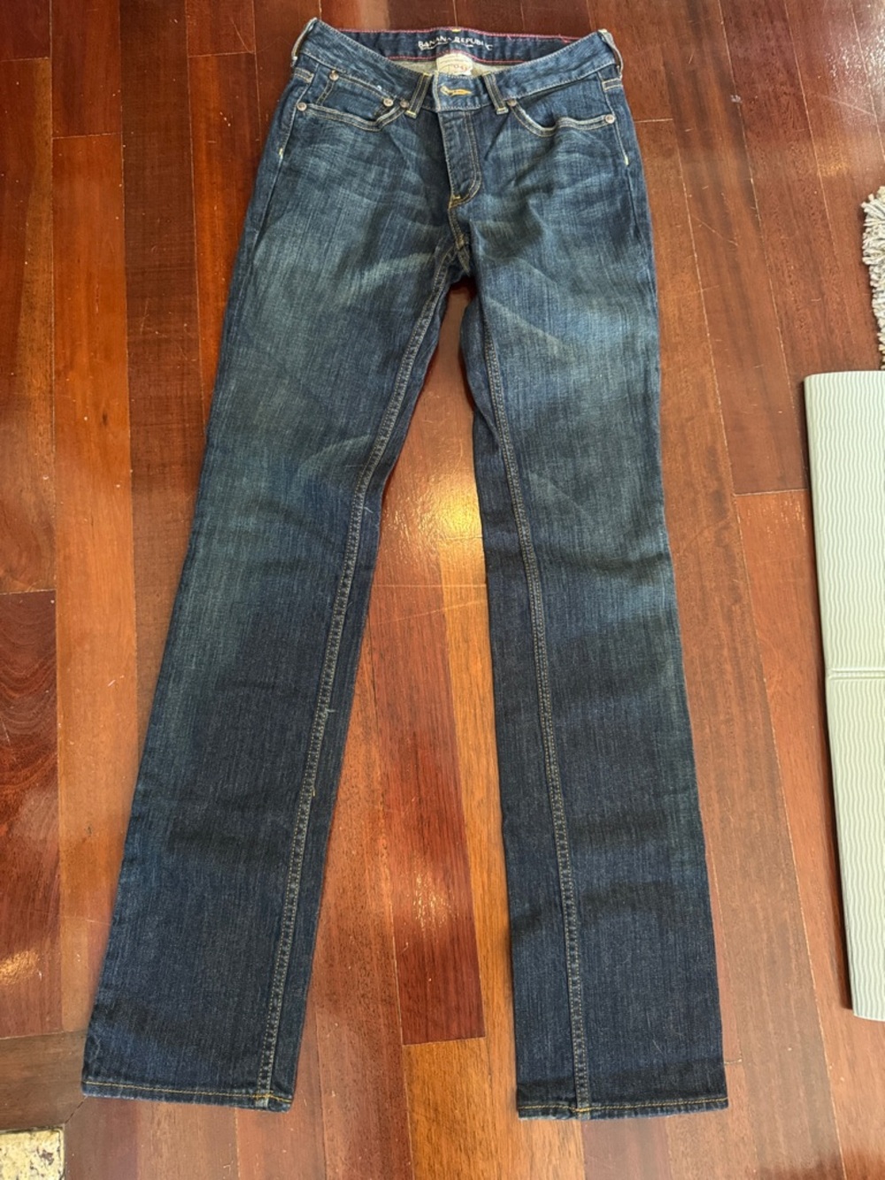 Tall Banana Republic Dark Blue Straight Leg Jeans